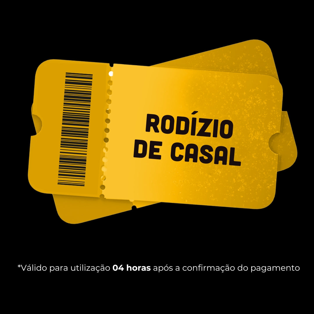 Rodízio Casal + 1 Sobremesa - Voucher Promocional