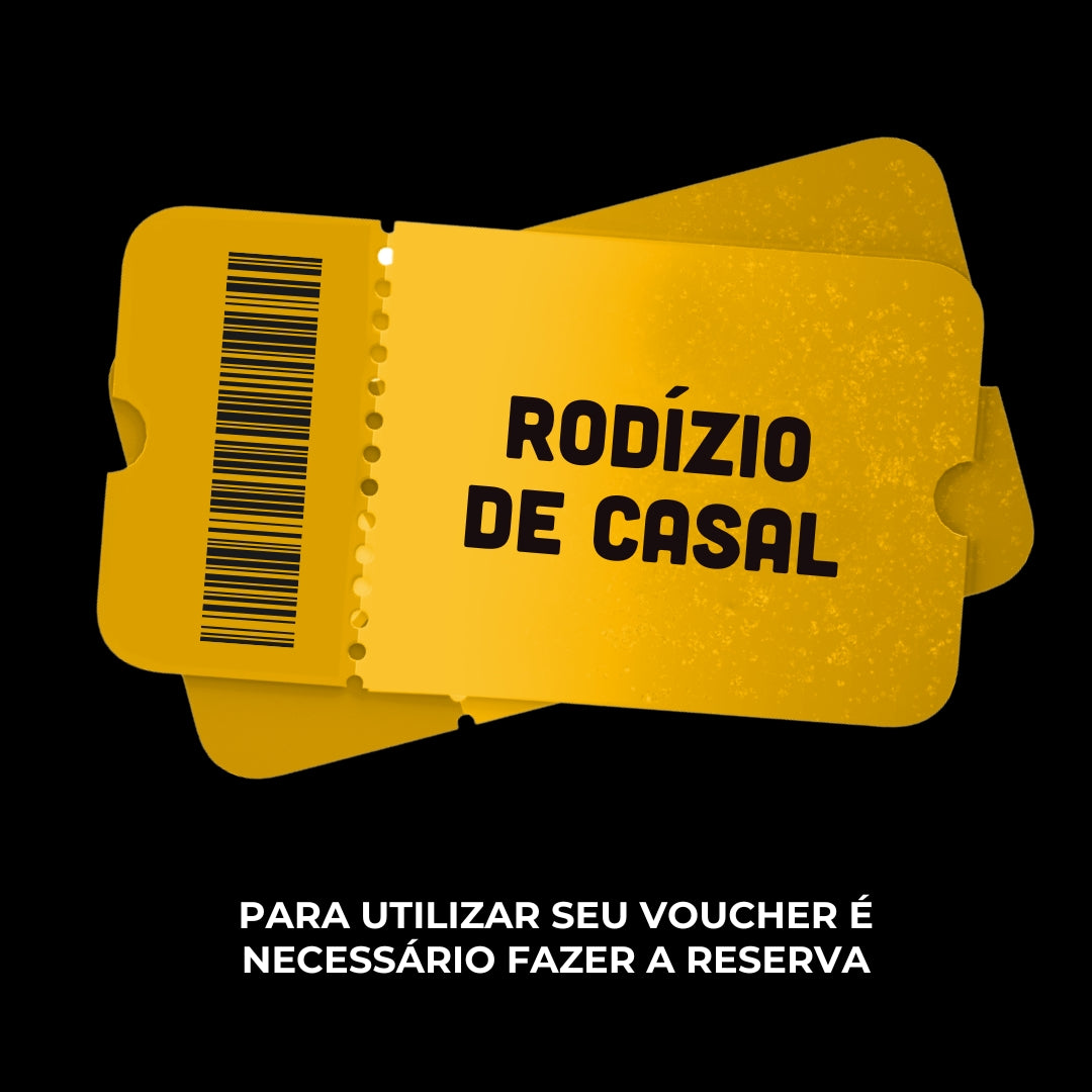Rodízio Casal + 1 Sobremesa - Voucher Promocional